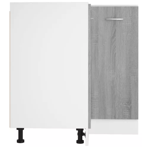  “Lyon” szürke sonoma színű szerelt fa konyhaszekrény