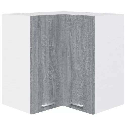  “Lyon” szürke sonoma színű szerelt fa függő sarokszekrény