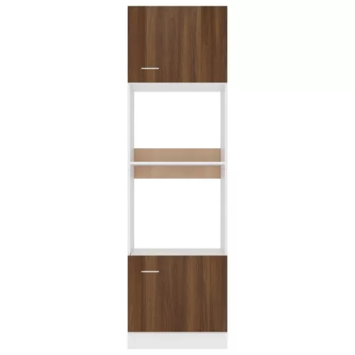  “Lyon” barna tölgy szerelt fa mikrohullámúsütő-szekrény