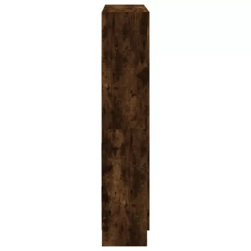  füstös tölgy színű szerelt fa könyvszekrény 82,5x30,5x150 cm