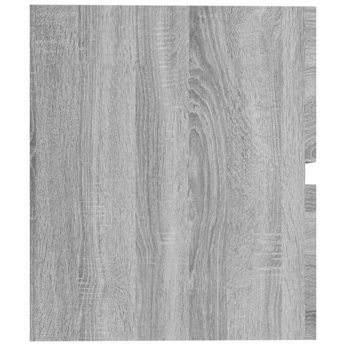  szürke sonoma színű szerelt fa éjjeliszekrény 60x38,5x45 cm