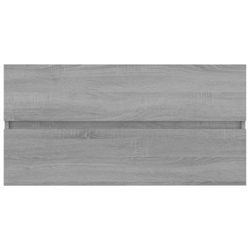  szürke sonoma színű szerelt fa éjjeliszekrény 90x38,5x45 cm