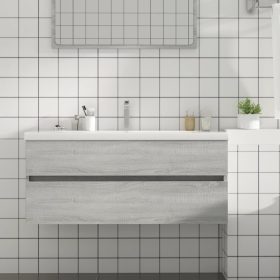    szürke sonoma színű szerelt fa éjjeliszekrény 100x38,5x45 cm