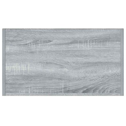  szürke sonoma színű szerelt fa fürdőszobaszekrény 60x33x80 cm