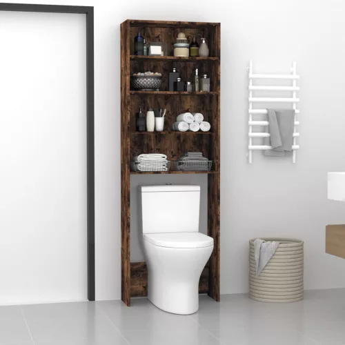  füstös tölgyszínű mosógépszekrény 64 x 24 x 190 cm