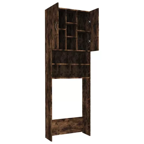  füstös tölgy színű mosógépszekrény 64 x 25,5 x 190 cm