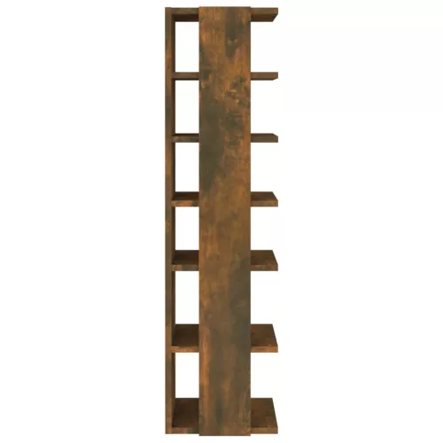  2 db füstös tölgy színű szerelt fa cipőtartó 27,5 x 27 x 102 cm