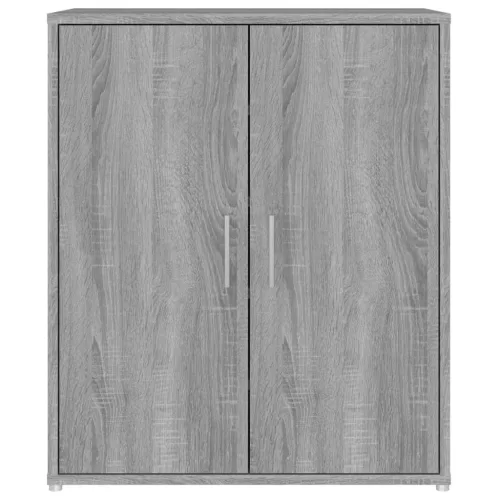  szürke sonoma színű szerelt fa cipősszekrény 60 x 35 x 70 cm