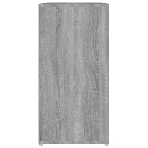  szürke sonoma színű szerelt fa cipősszekrény 60 x 35 x 70 cm