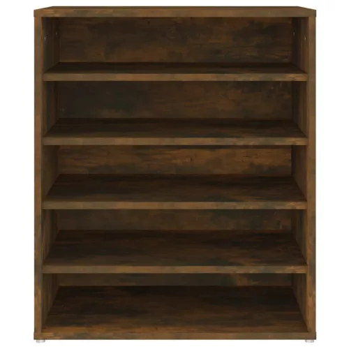  füstös tölgy színű szerelt fa cipősszekrény 60 x 35 x 70 cm