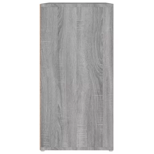  szürke sonoma színű szerelt fa cipősszekrény 60 x 35 x 70 cm