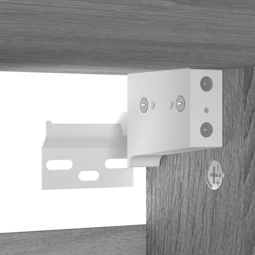  szürke sonoma színű szerelt fa cipősszekrény 60 x 35 x 70 cm