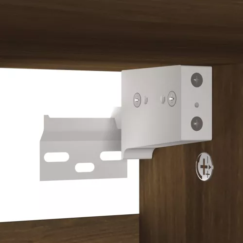  barna tölgyszínű szerelt fa cipősszekrény 60 x 35 x 70 cm