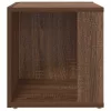  barna tölgy színű szerelt fa kisasztal 33 x 33 x 34,5 cm