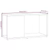  füstös tölgy színű szerelt fa TV-szekrény 60 x 24 x 32 cm