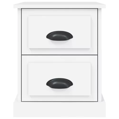  fehér szerelt fa éjjeliszekrény 39 x 39 x 47,5 cm