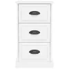 fehér szerelt fa éjjeliszekrény 39 x 39 x 67 cm