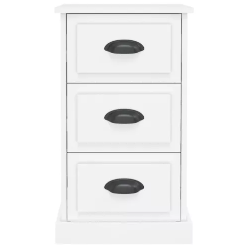  fehér szerelt fa éjjeliszekrény 39 x 39 x 67 cm