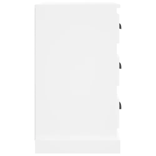  fehér szerelt fa éjjeliszekrény 39 x 39 x 67 cm