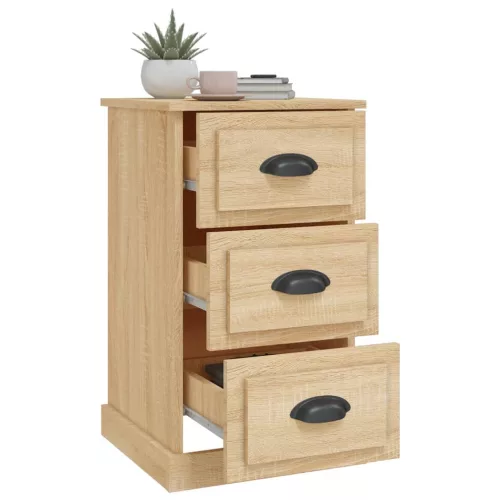  sonoma tölgy színű szerelt fa éjjeliszekrény 39 x 39 x 67 cm