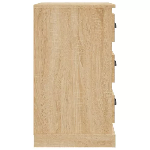  sonoma tölgy színű szerelt fa éjjeliszekrény 39 x 39 x 67 cm