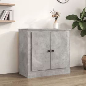  betonszürke szerelt fa tálalószekrény 70x35,5x67,5 cm