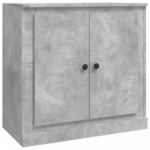  betonszürke szerelt fa tálalószekrény 70x35,5x67,5 cm