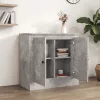  betonszürke szerelt fa tálalószekrény 70x35,5x67,5 cm
