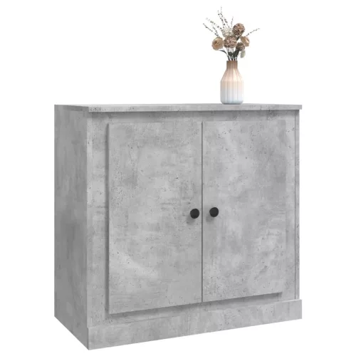  betonszürke szerelt fa tálalószekrény 70x35,5x67,5 cm