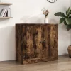  sonoma tölgy színű szerelt fa tálalószekrény 70x35,5x67,5 cm