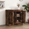  sonoma tölgy színű szerelt fa tálalószekrény 70x35,5x67,5 cm