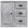  betonszürke szerelt fa tálalószekrény 70x35,5x67,5 cm