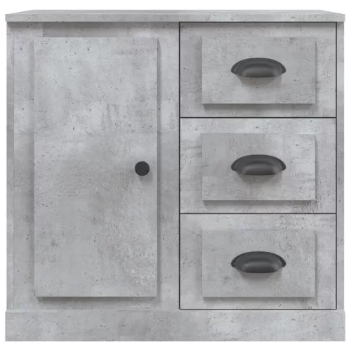  betonszürke szerelt fa tálalószekrény 70x35,5x67,5 cm