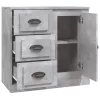  betonszürke szerelt fa tálalószekrény 70x35,5x67,5 cm