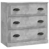  betonszürke szerelt fa tálalószekrény 70x35,5x67,5 cm