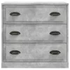  betonszürke szerelt fa tálalószekrény 70x35,5x67,5 cm