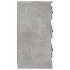  betonszürke szerelt fa tálalószekrény 70x35,5x67,5 cm