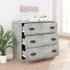  betonszürke szerelt fa tálalószekrény 70x35,5x67,5 cm