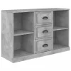  betonszürke szerelt fa tálalószekrény 104,5 x 35,5 x 67,5 cm