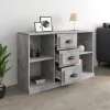  betonszürke szerelt fa tálalószekrény 104,5 x 35,5 x 67,5 cm