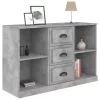  betonszürke szerelt fa tálalószekrény 104,5 x 35,5 x 67,5 cm