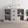 szürke sonoma színű szerelt fa tálalószekrény 104,5x35,5x67,5cm