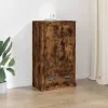  füstös tölgy színű szerelt fa magasszekrény 60x35,5x103,5 cm