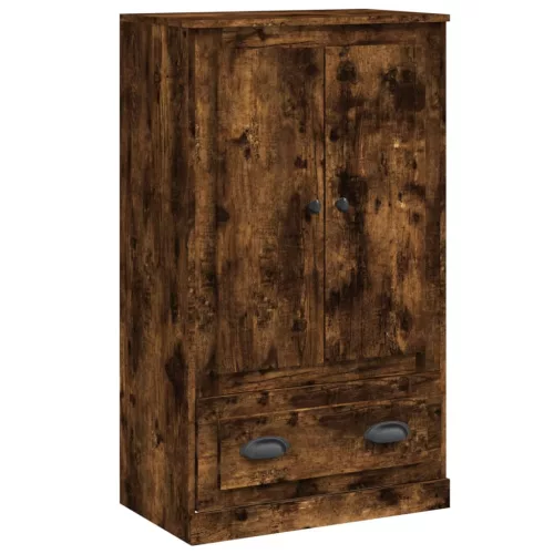  füstös tölgy színű szerelt fa magasszekrény 60x35,5x103,5 cm