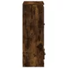  füstös tölgy színű szerelt fa magasszekrény 60x35,5x103,5 cm