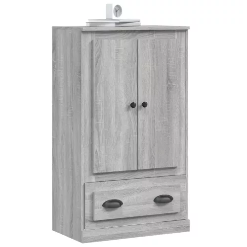  szürke sonoma szerelt fa magasszekrény 60x35,5x103,5 cm