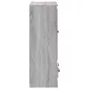  szürke sonoma szerelt fa magasszekrény 60x35,5x103,5 cm