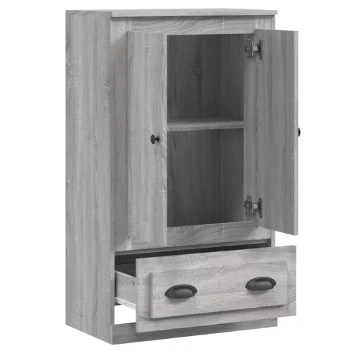  szürke sonoma szerelt fa magasszekrény 60x35,5x103,5 cm