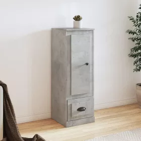  betonszürke szerelt fa magasszekrény 36x35,5x103,5 cm