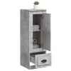  betonszürke szerelt fa magasszekrény 36x35,5x103,5 cm